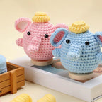 Elephant Crochet Kit for Beginners Learn to Crochet Set Elephant Crochet Animal Kits Knitting Kit Starter Supplies for Adults