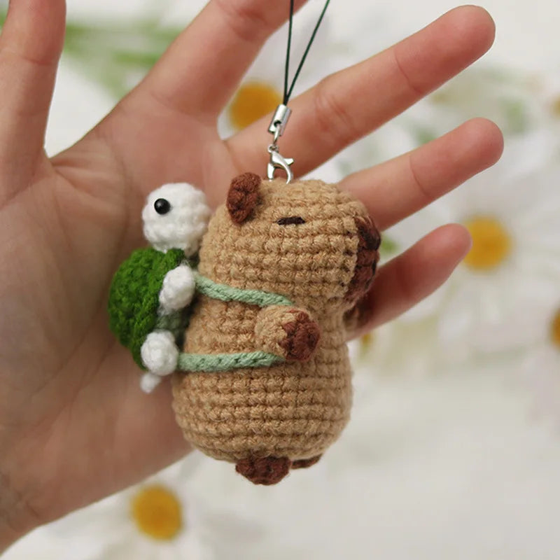 Capybara Crochet Kit, Cute Animal Crochet Kit Set, Christmas Gift, Crochet Kit for Beginners, Crochet Kit for Craft Lovers